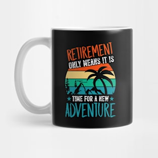 Retired 2022 Distressed Retro Vinatae Sunset New Adventure Mug